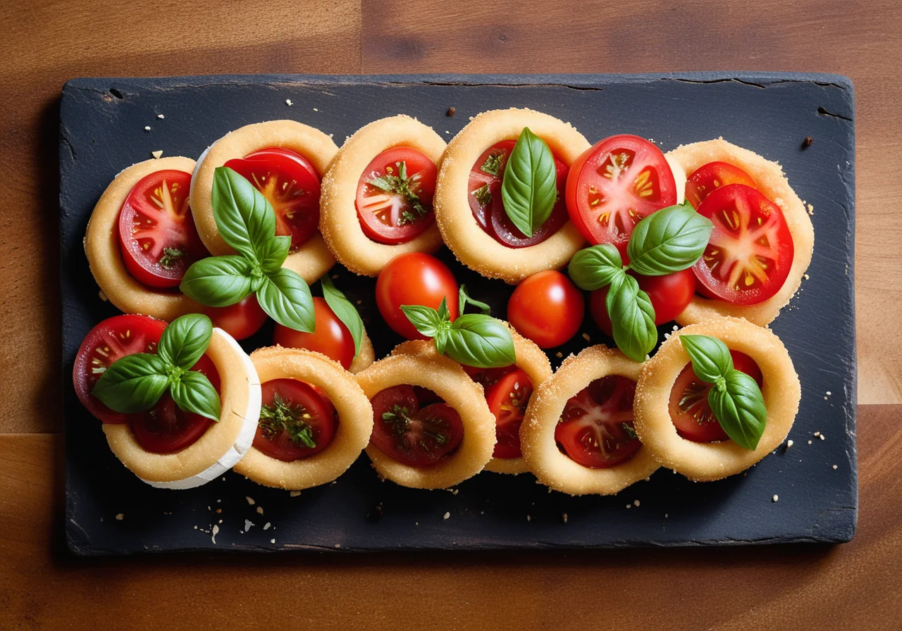 Goat Cheese with Tomato-Bean Salad