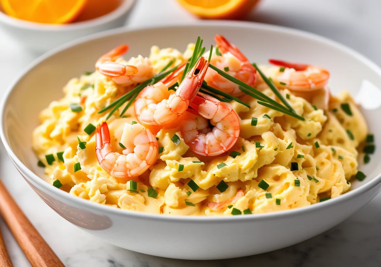 North Sea Shrimp with Scrambled Eggs