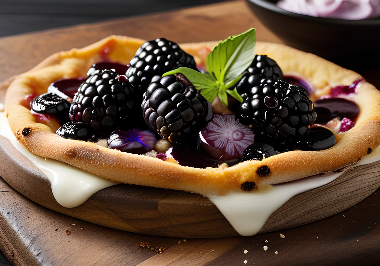 Blackberry Goat Cheese Pizza