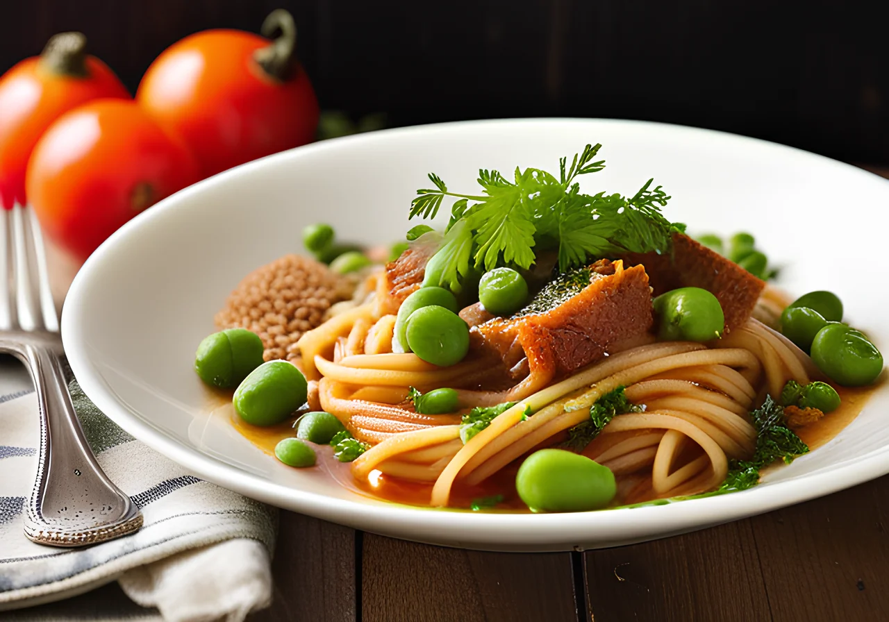 Spaghetti Vegetable Soup