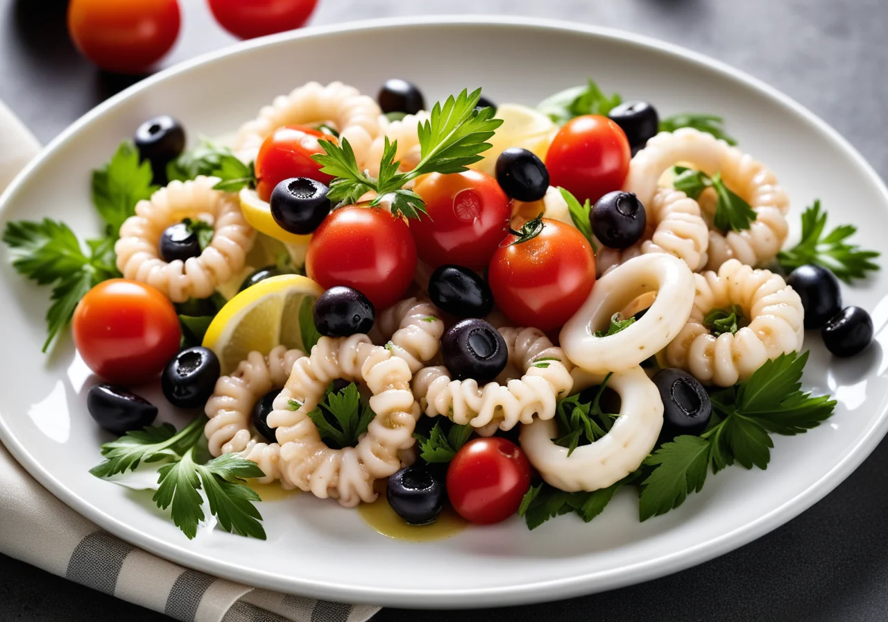 Calamari Salad with Olives