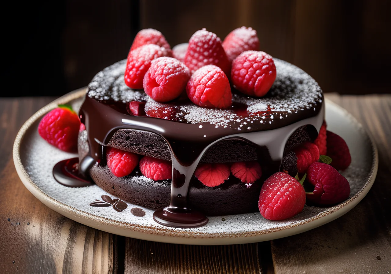 Chocolate Cake with Berries