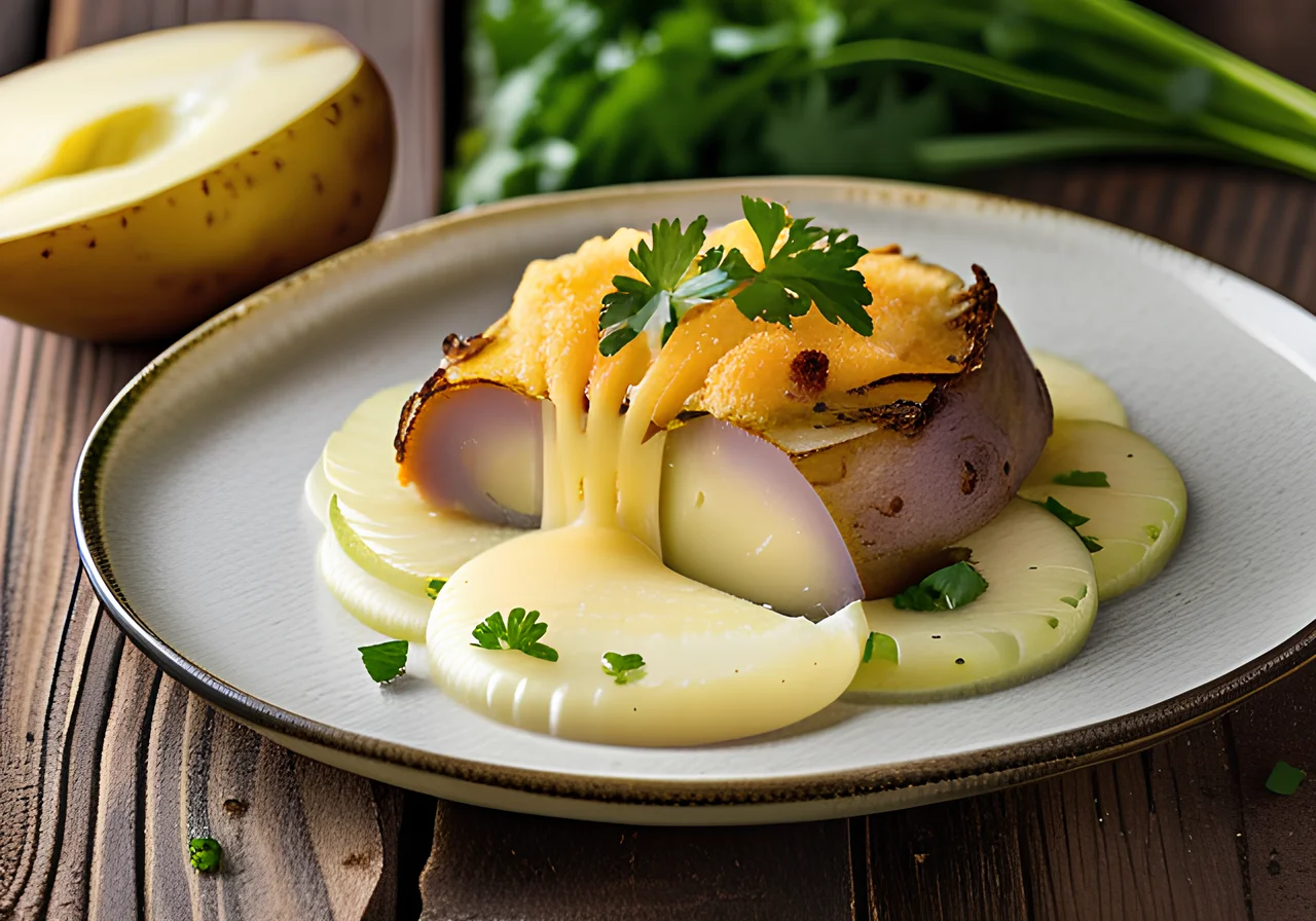 Potato Gratin with Kohlrabi