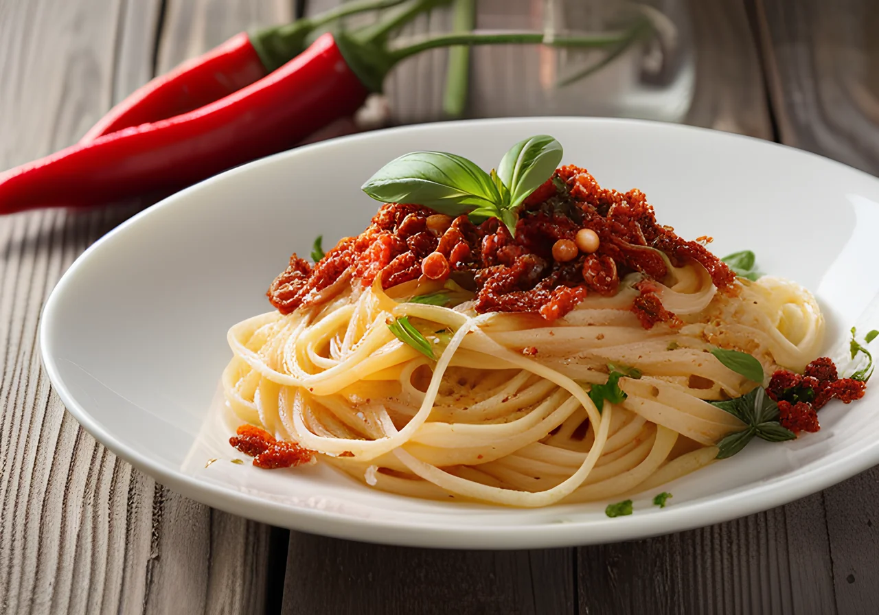 Spaghetti with Garlic, Oil, and Chili (Aglio, olio e peperoncino)