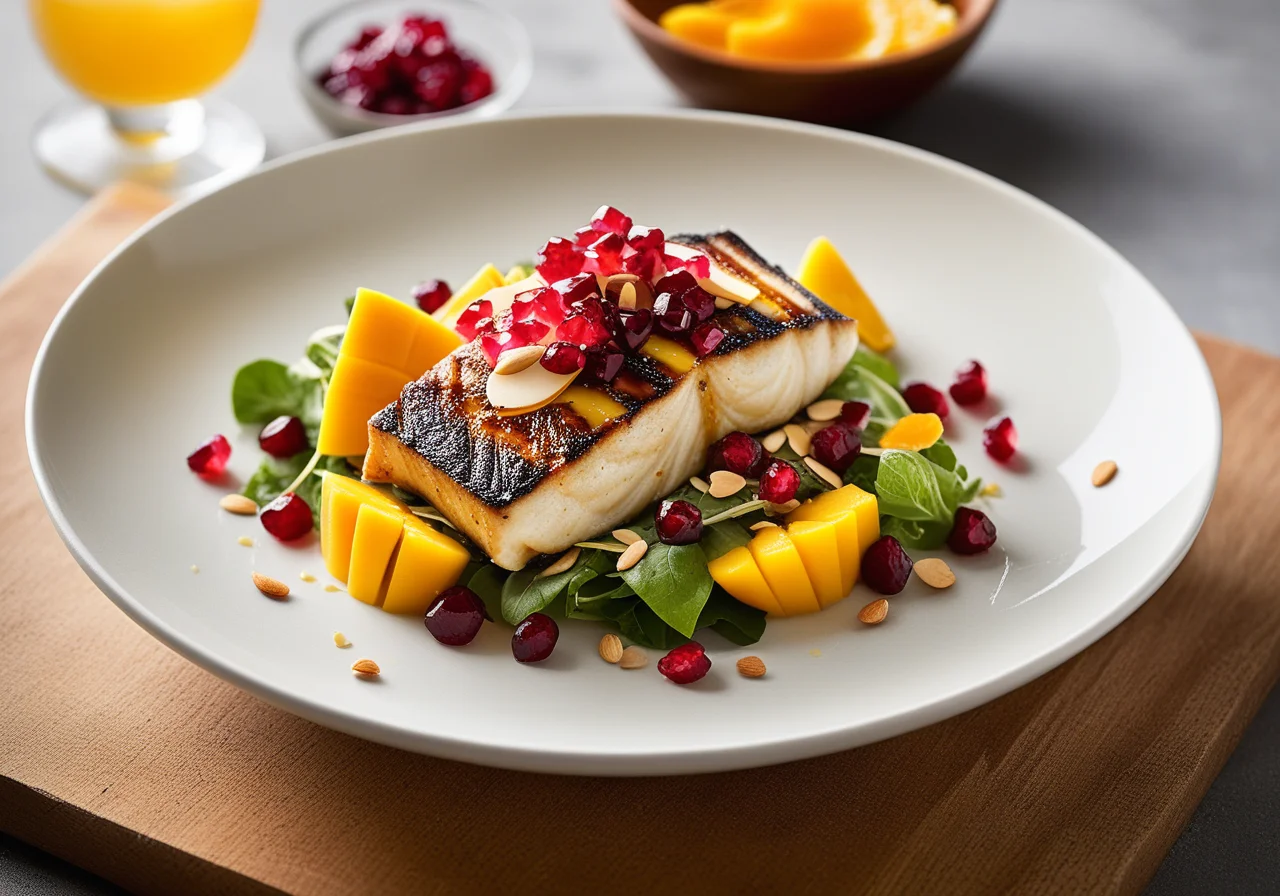 Sea Bass and Mango Salad