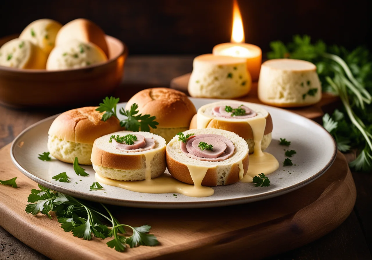 Stuffed Pork Roll with Bread Dumplings