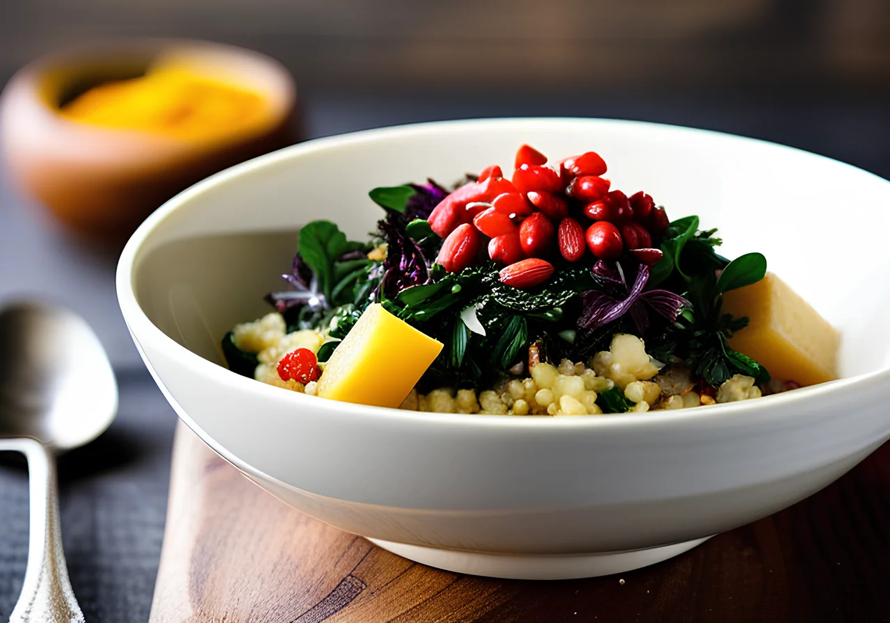 Quinoa Risotto with Swede and Kale