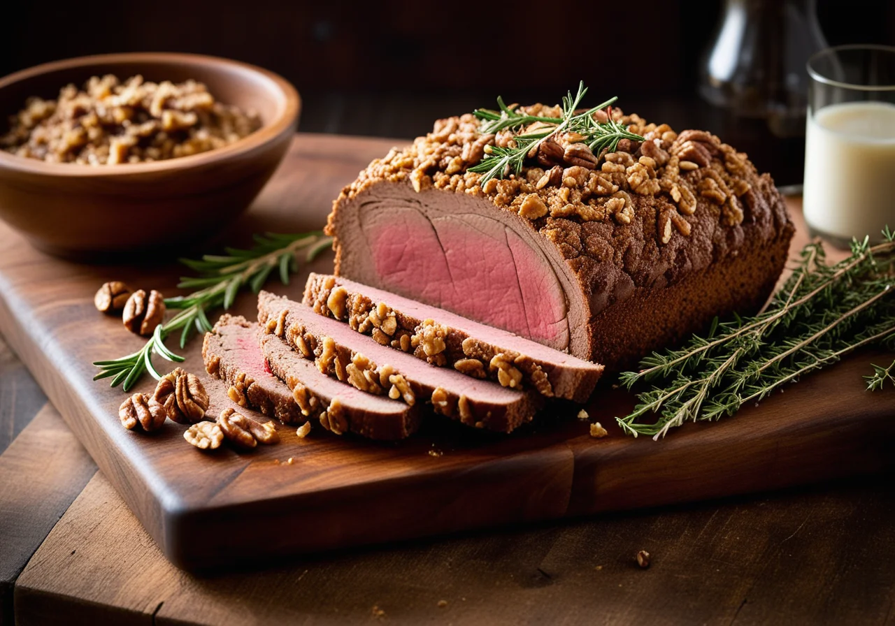 Veal Roast with Walnut Crust