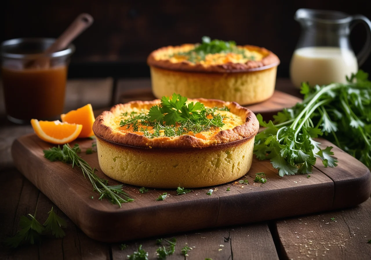 Savory Herb and Vegetable Soufflé