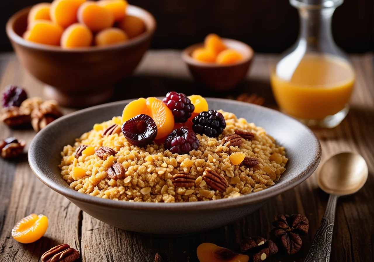 Millet with Dried Fruits and Nuts