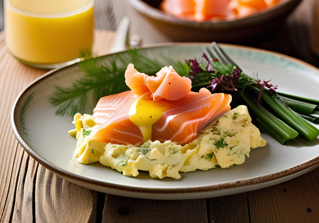 Scrambled Eggs with Smoked Salmon