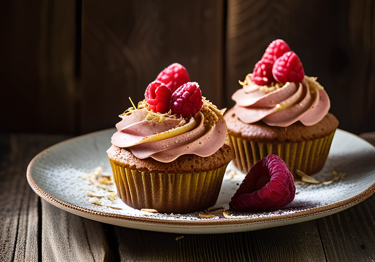 Chocolate Cupcakes with Cashew Raspberry Frosting