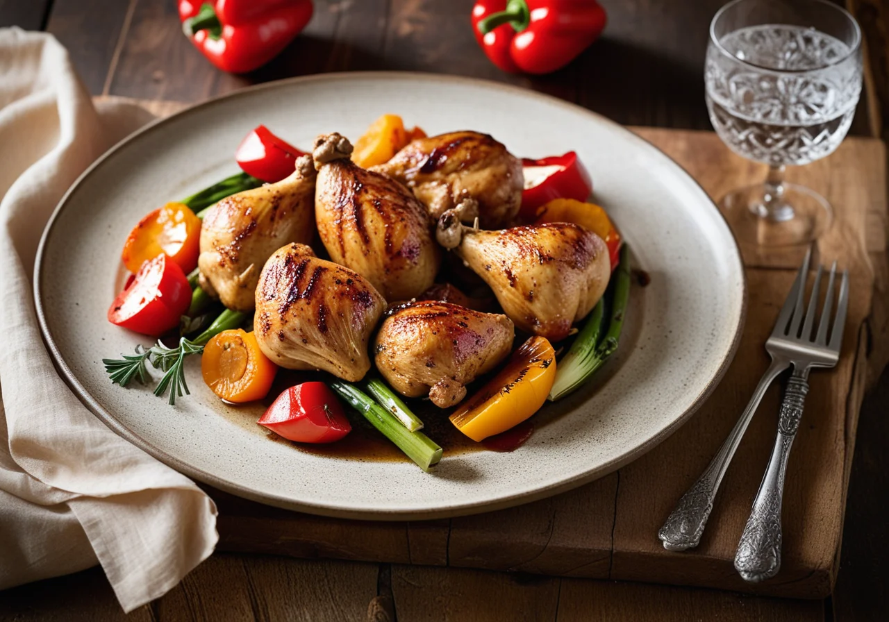 Chicken Thighs with Vegetables in Foil