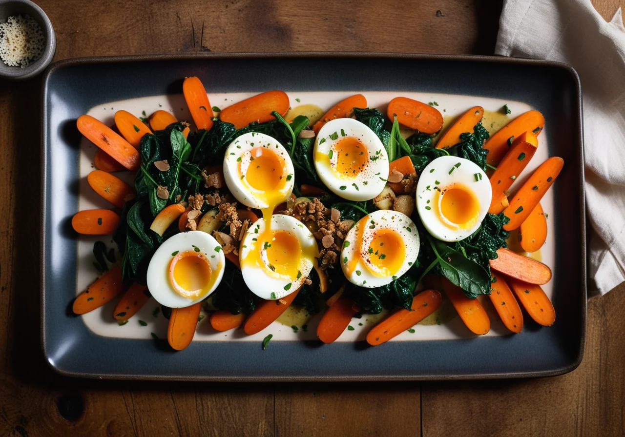 Poached Egg with Vegetables