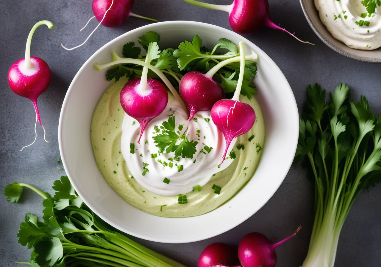 Radishes with Quark Dip