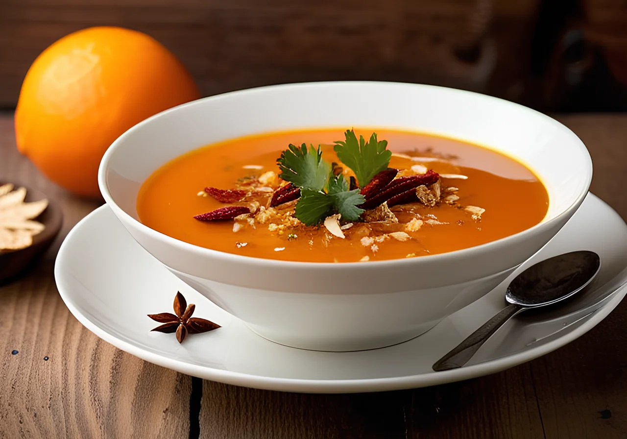 Orange‑Paprika Soup with Turmeric