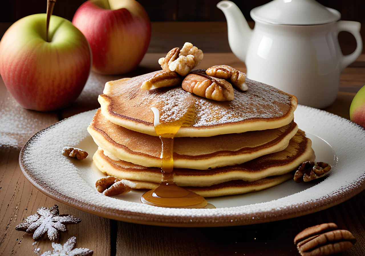 Apple Pancake with Walnuts