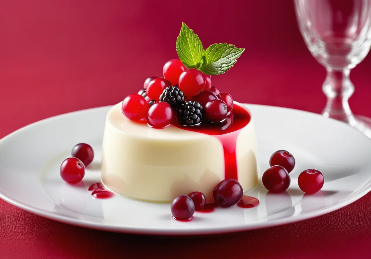 Panna Cotta Berry Gelée