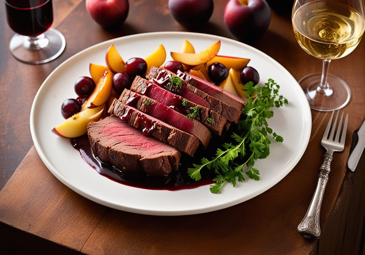 Beef Roast with Fruits