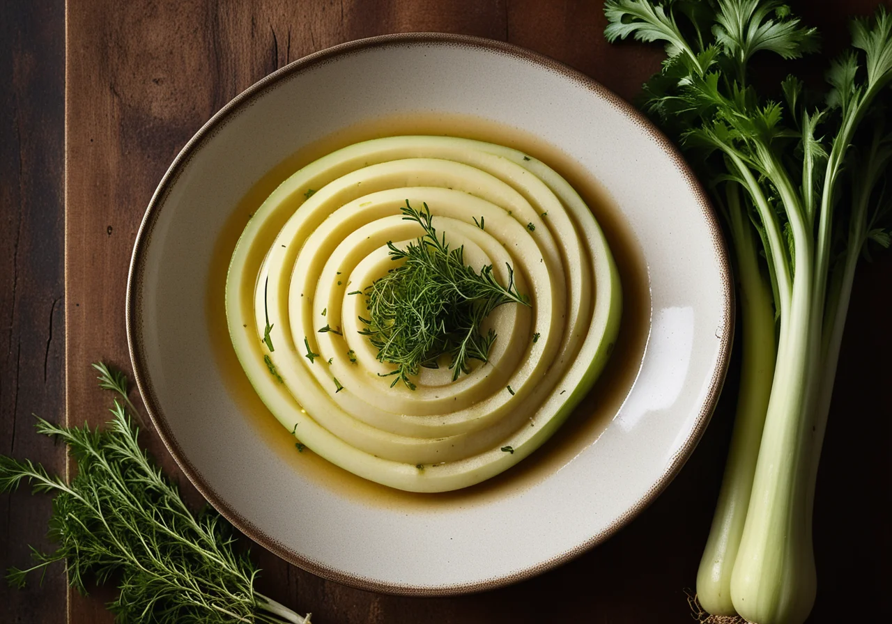 Filled Celery Root with Beans