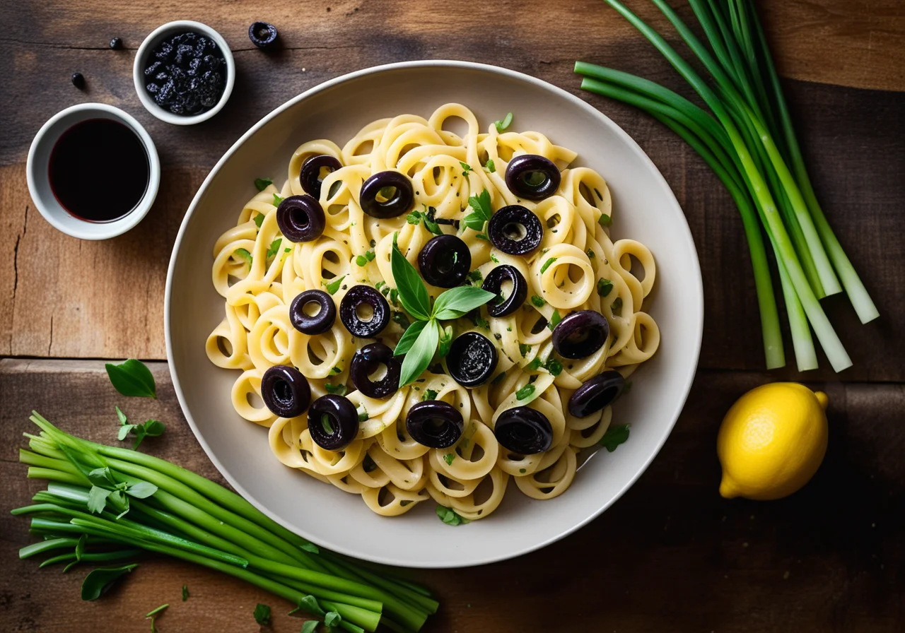 Pasta with Black Olives