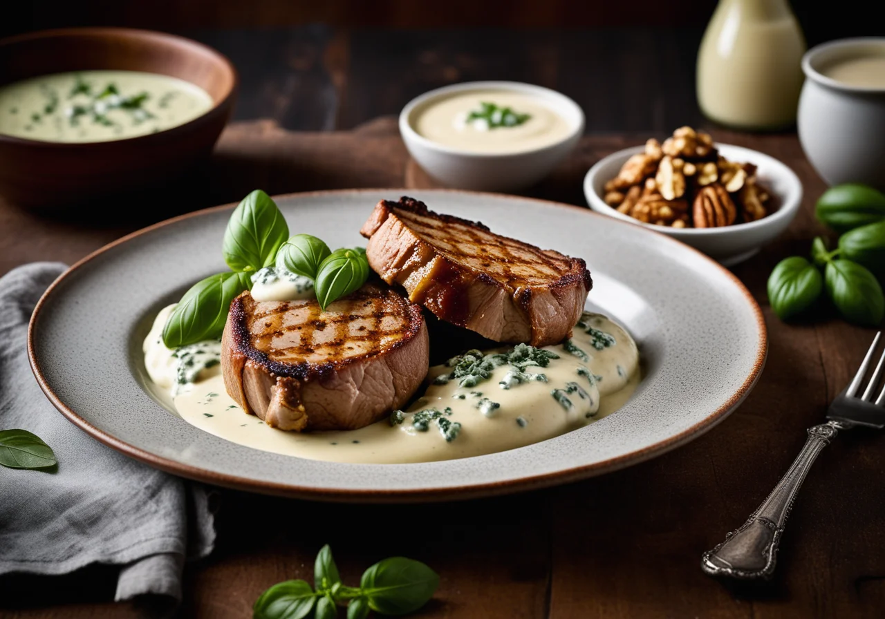 Kohlrabi in Basilikum-Bechamelsauce