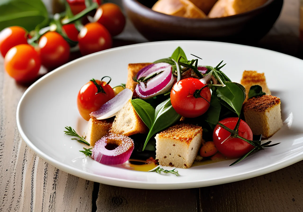Tuscan Bread Vegetable Salad