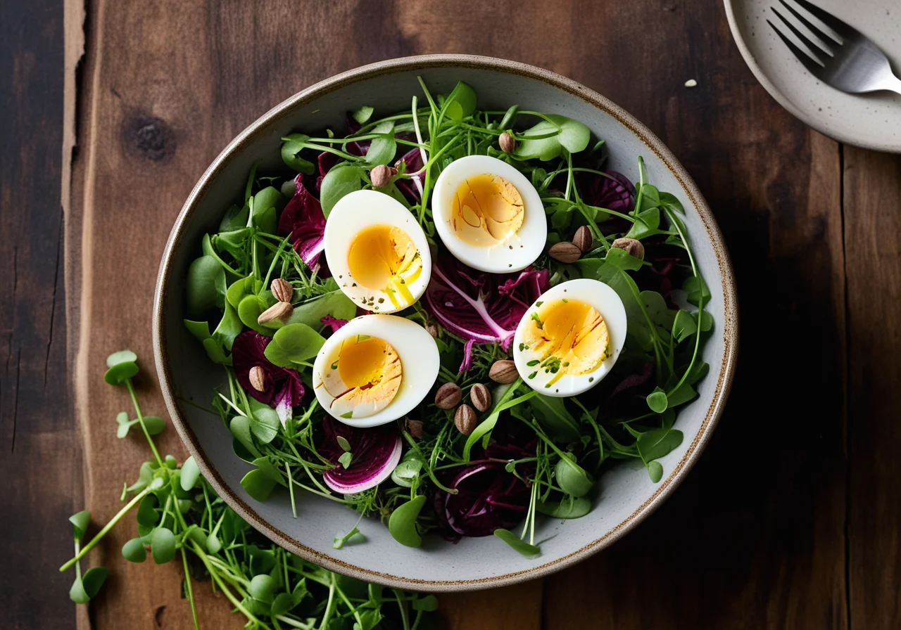 Salad with Egg Vinaigrette