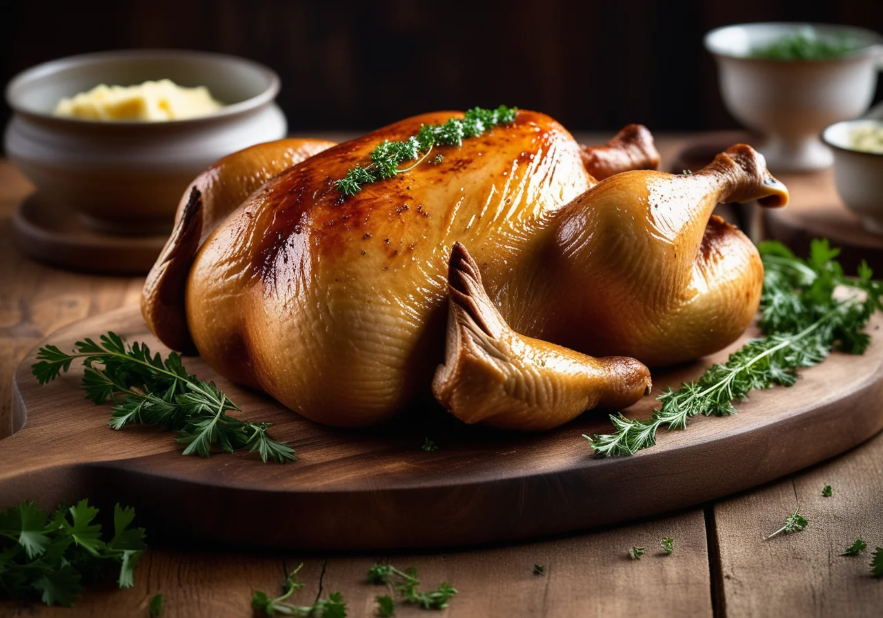 Stuffed Duck with Chicken