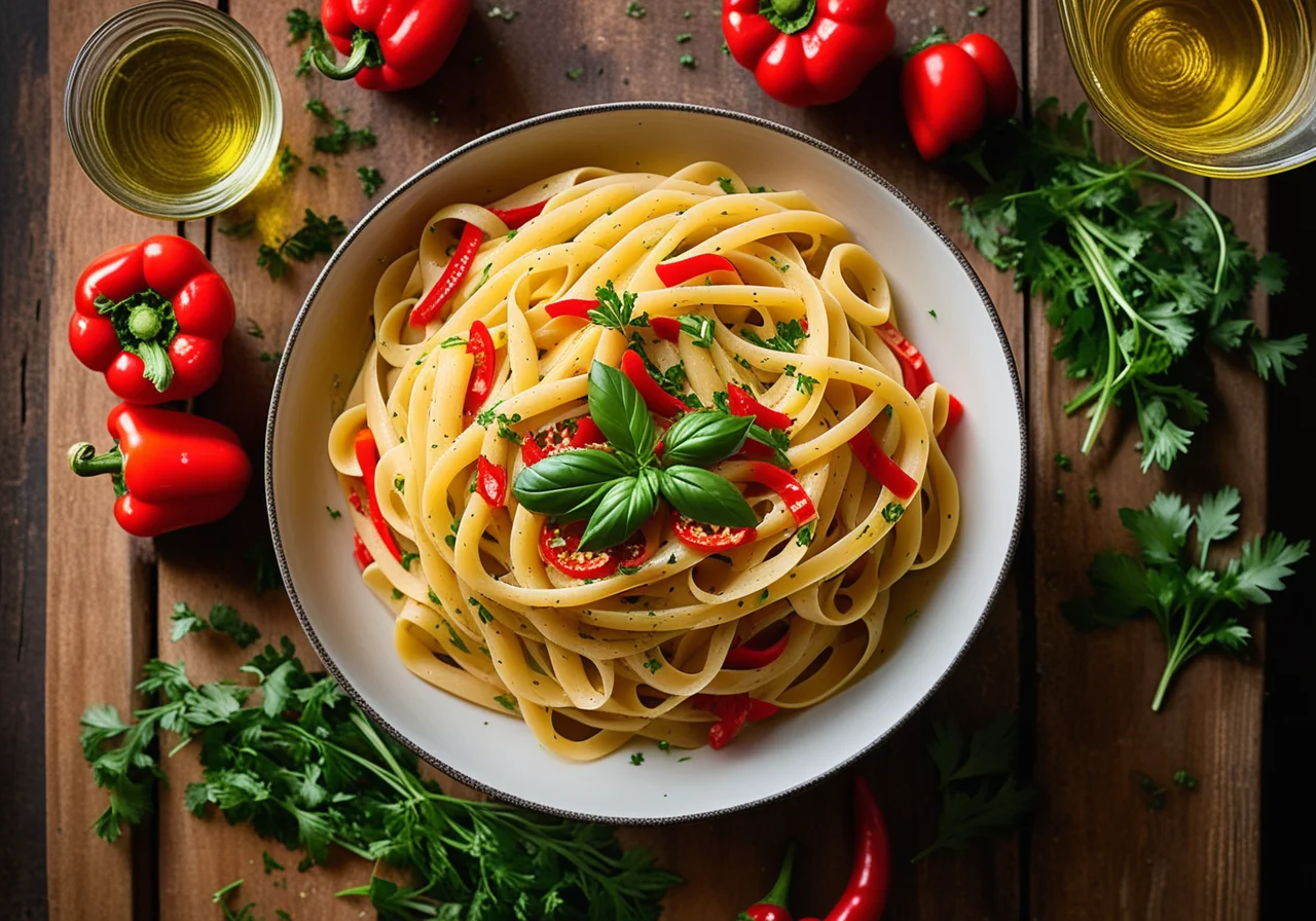 Pasta aglio, olio e peperoncino