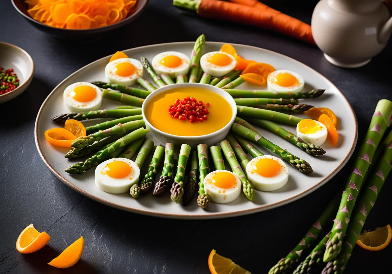 Spargel Aspic with Egg