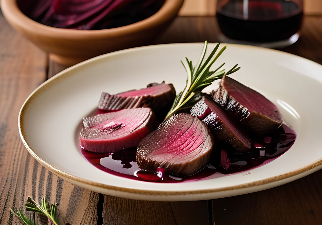 Roasted Venison Medallions with Beetroot