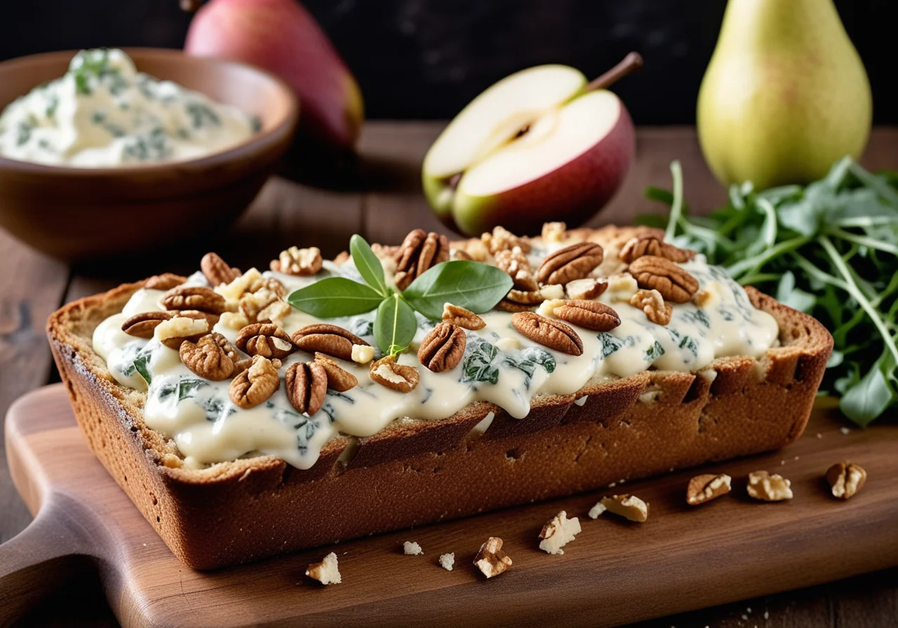 Cheese-Pear Oven Bread