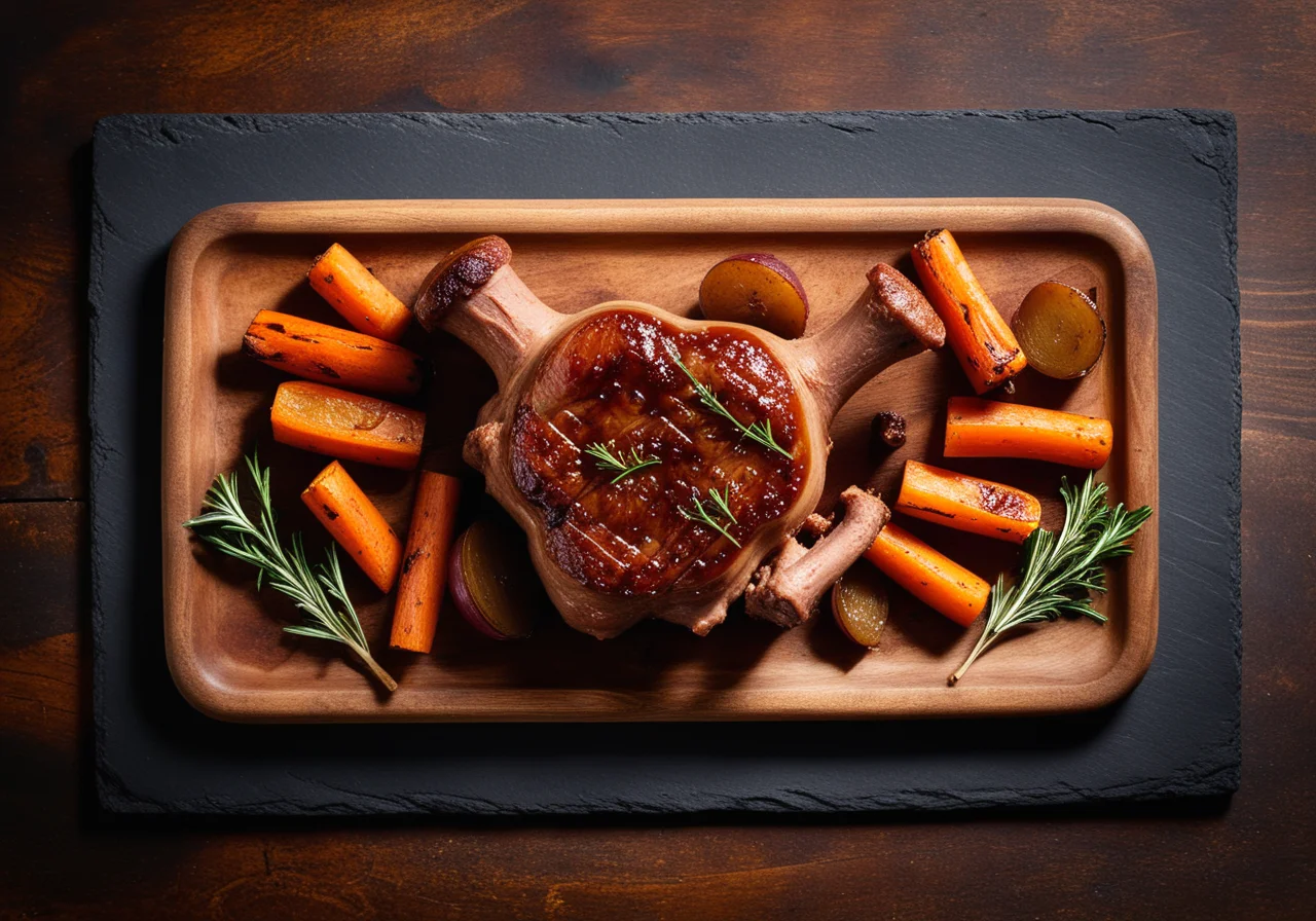 Pork Knuckle from a Young Piglet with Malt-Hop Sauce