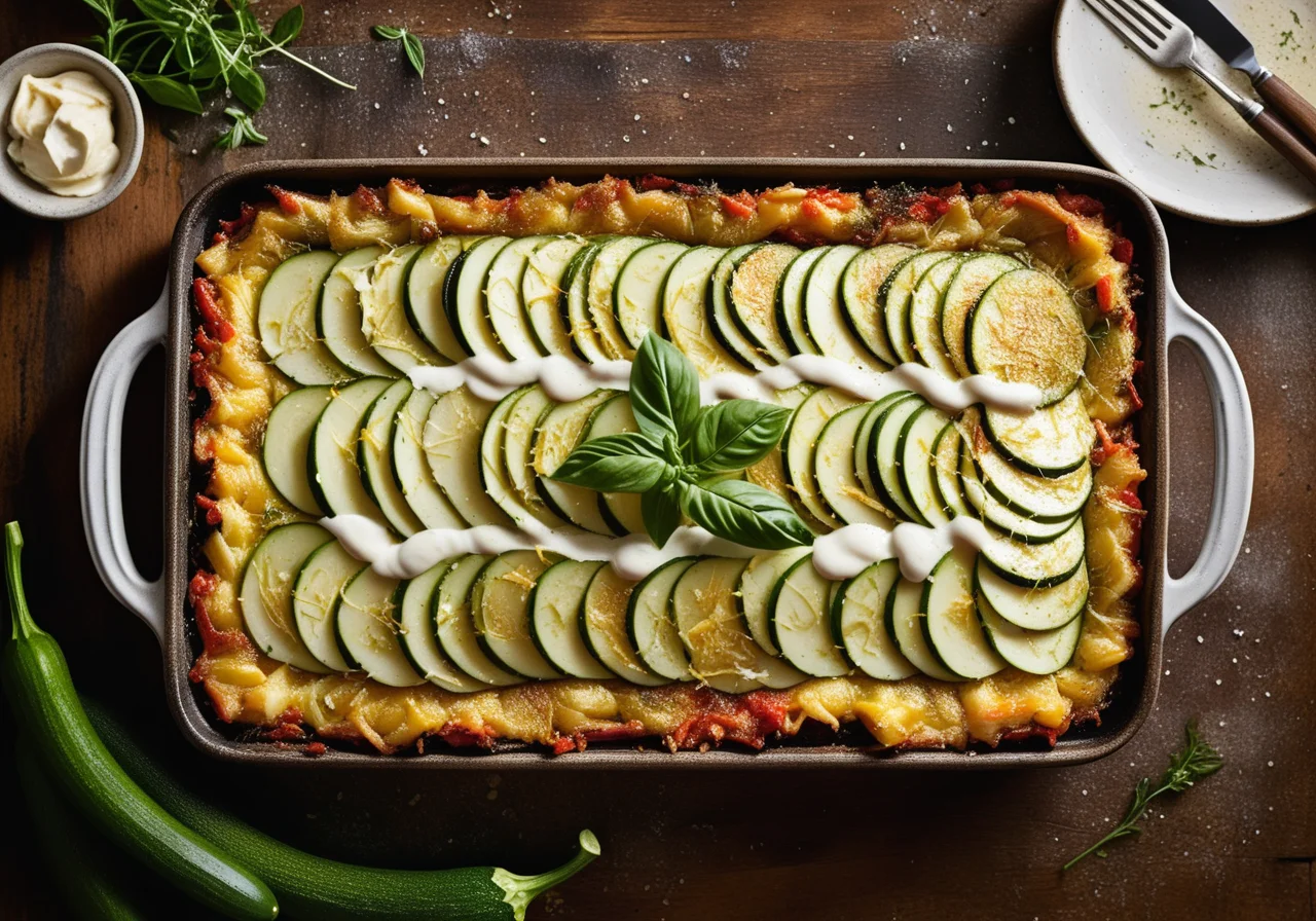 Vegetable Gratin with Mozzarella
