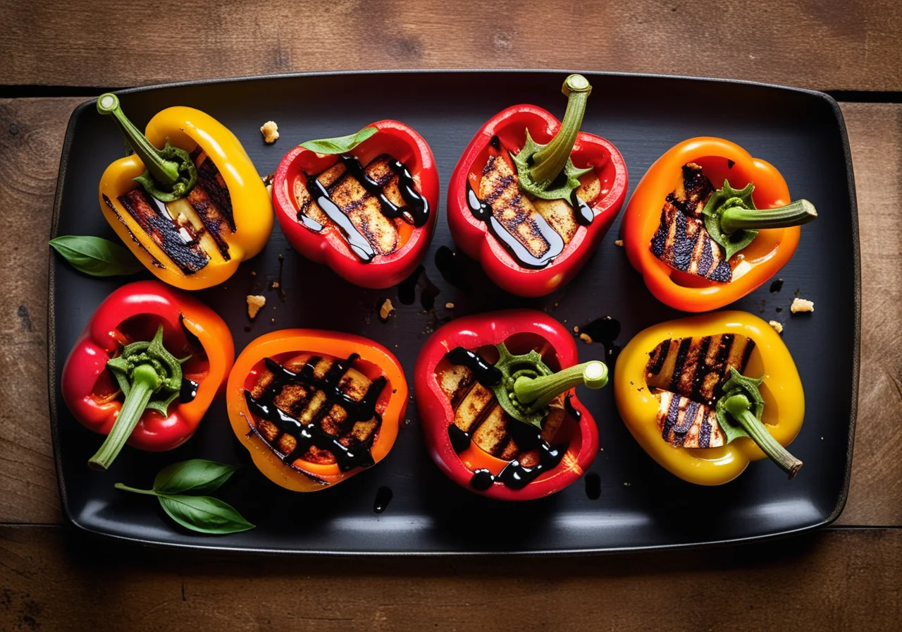 Red Bell Pepper with Cypriot Grilled Halloumi
