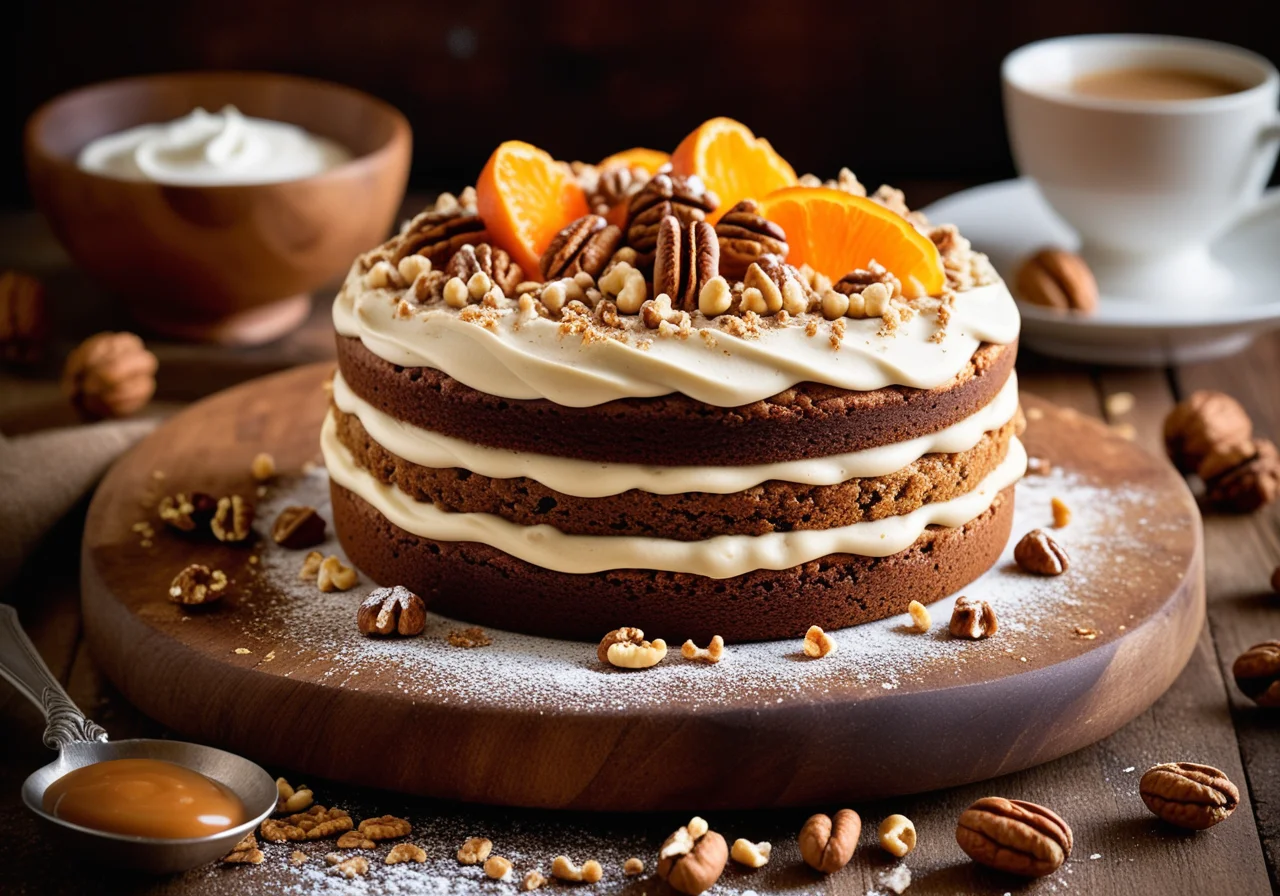 Carrot Walnut Cake