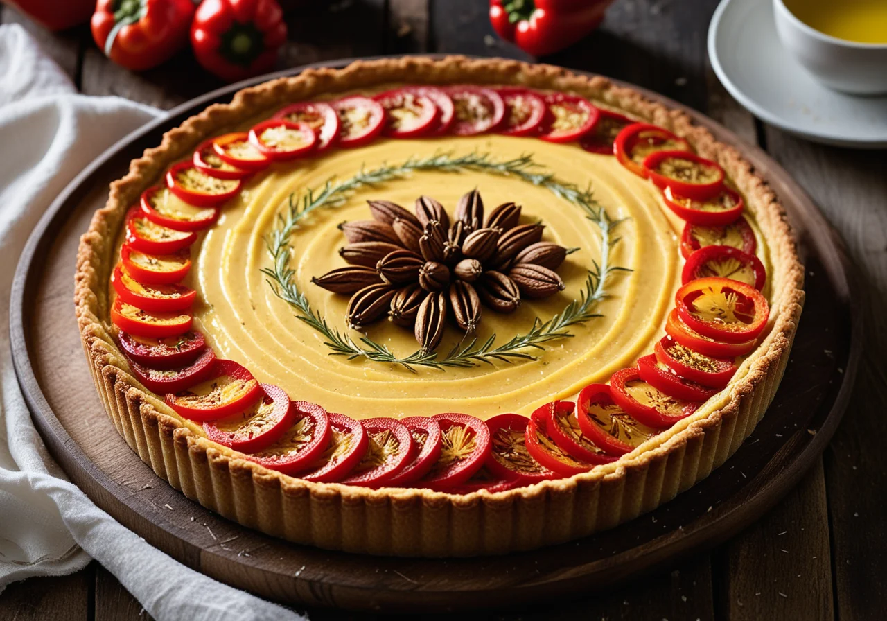 Fennel-Paprika Quiche