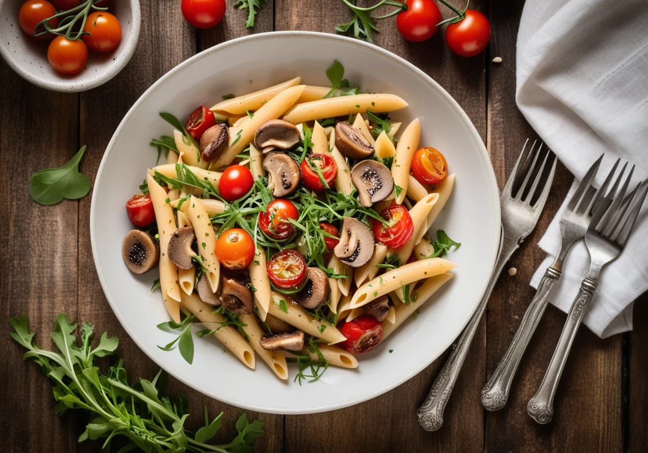 Pasta with Shiitake Mushrooms