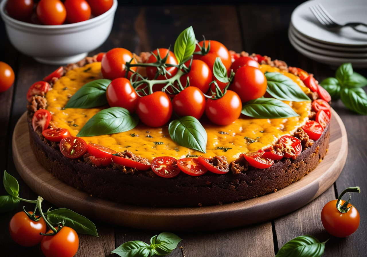 Ground Beef Tomato Cake