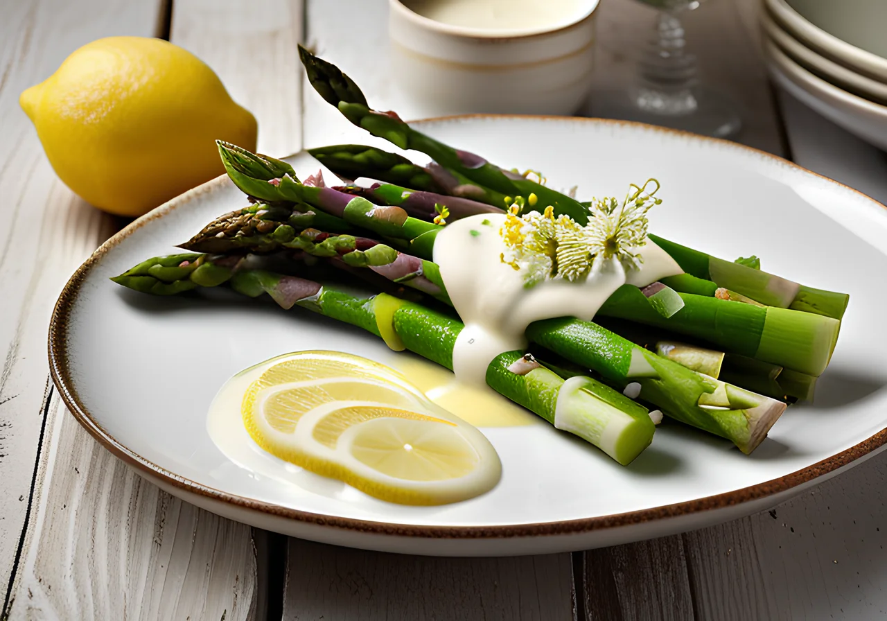 Asparagus with Elderflower Dressing