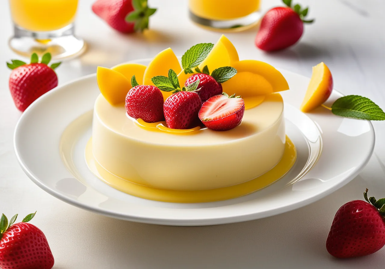 Lemon Parfait with Fruits