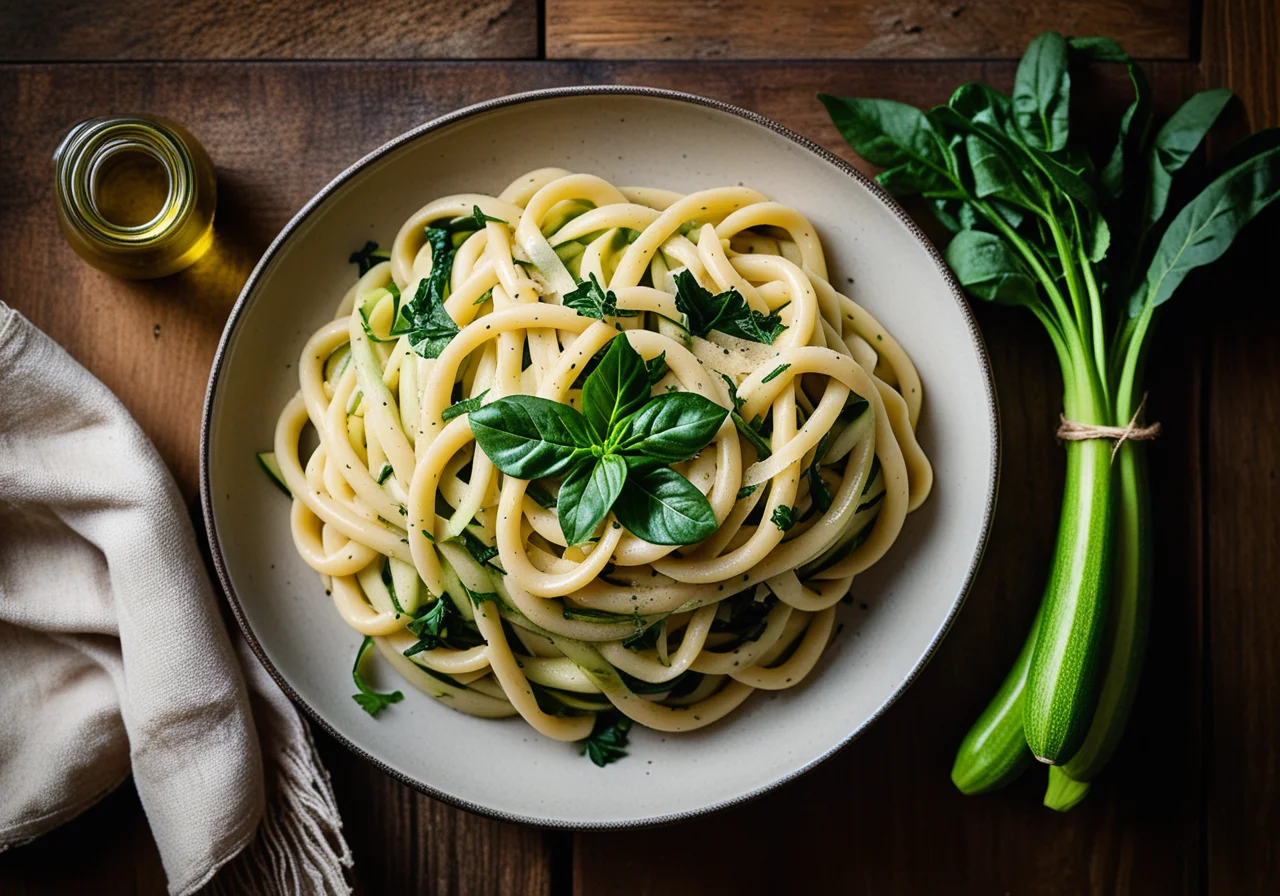 Pasta with White Beans and Zucchini