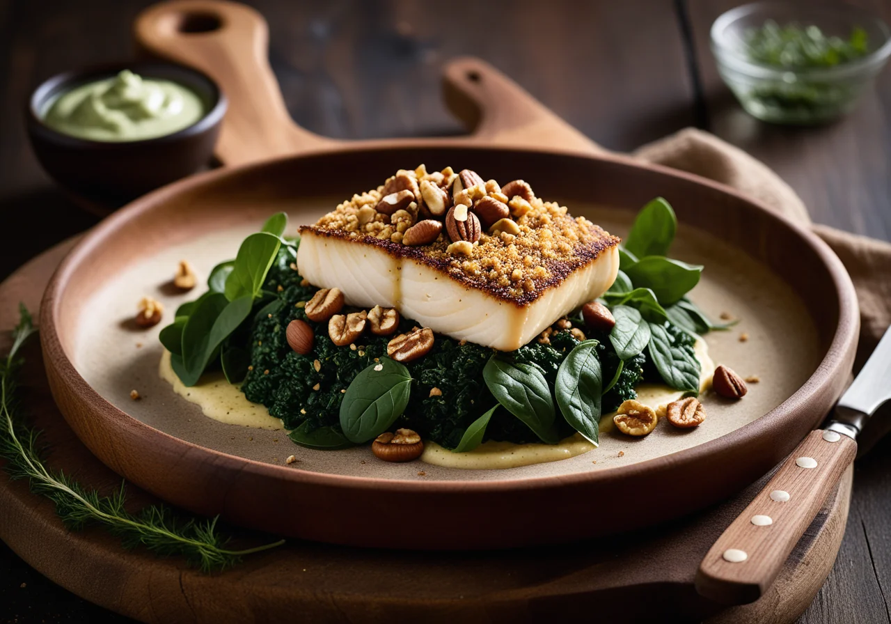 Cod with Nut Crust