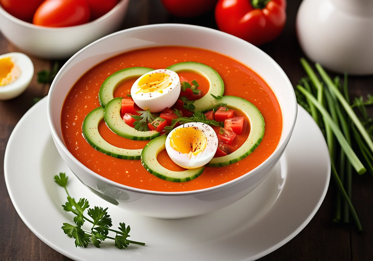 Gazpacho with Egg