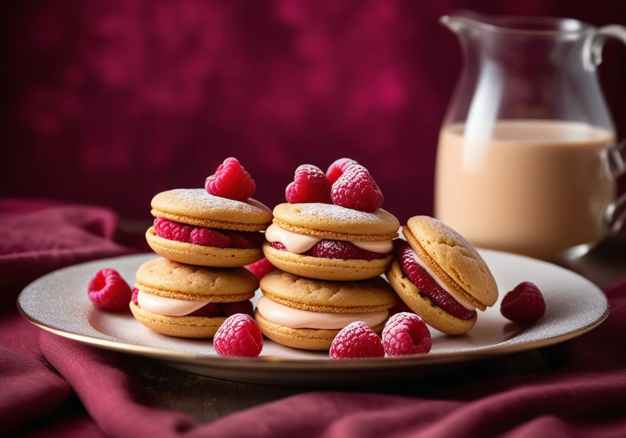 Whoopies with Raspberry Cream