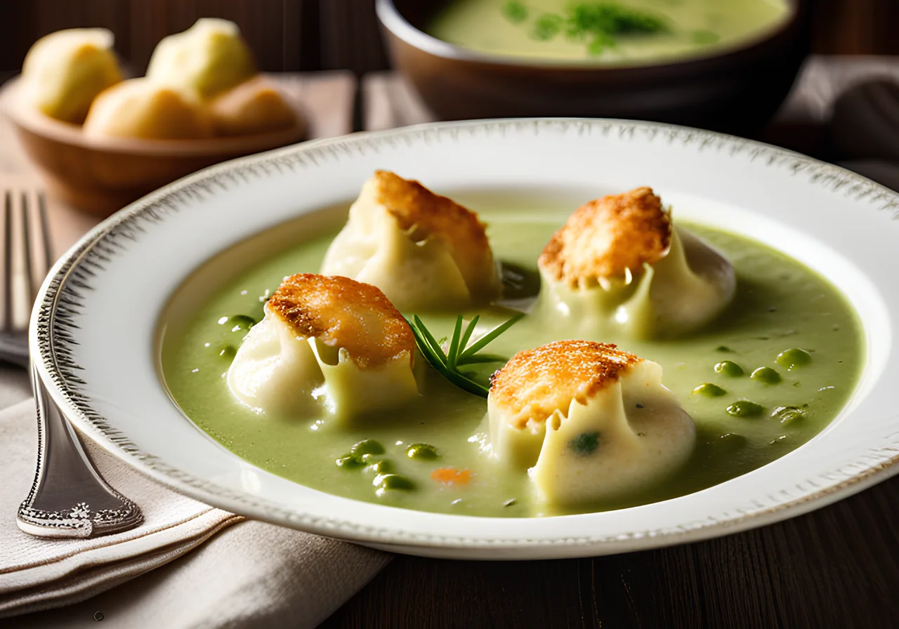 Pea Soup with Dumplings