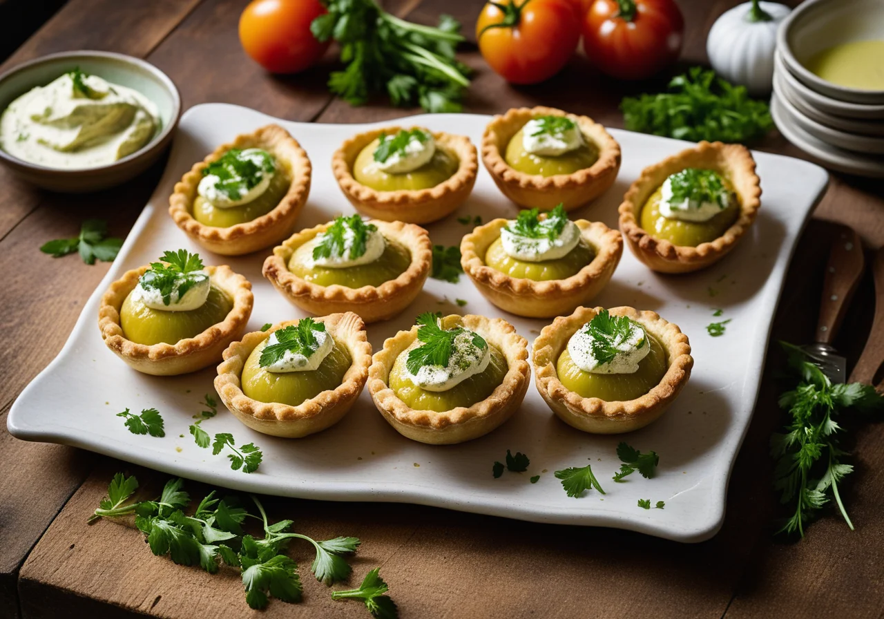 Shortcrust Pastry Boats with Cheese Filling