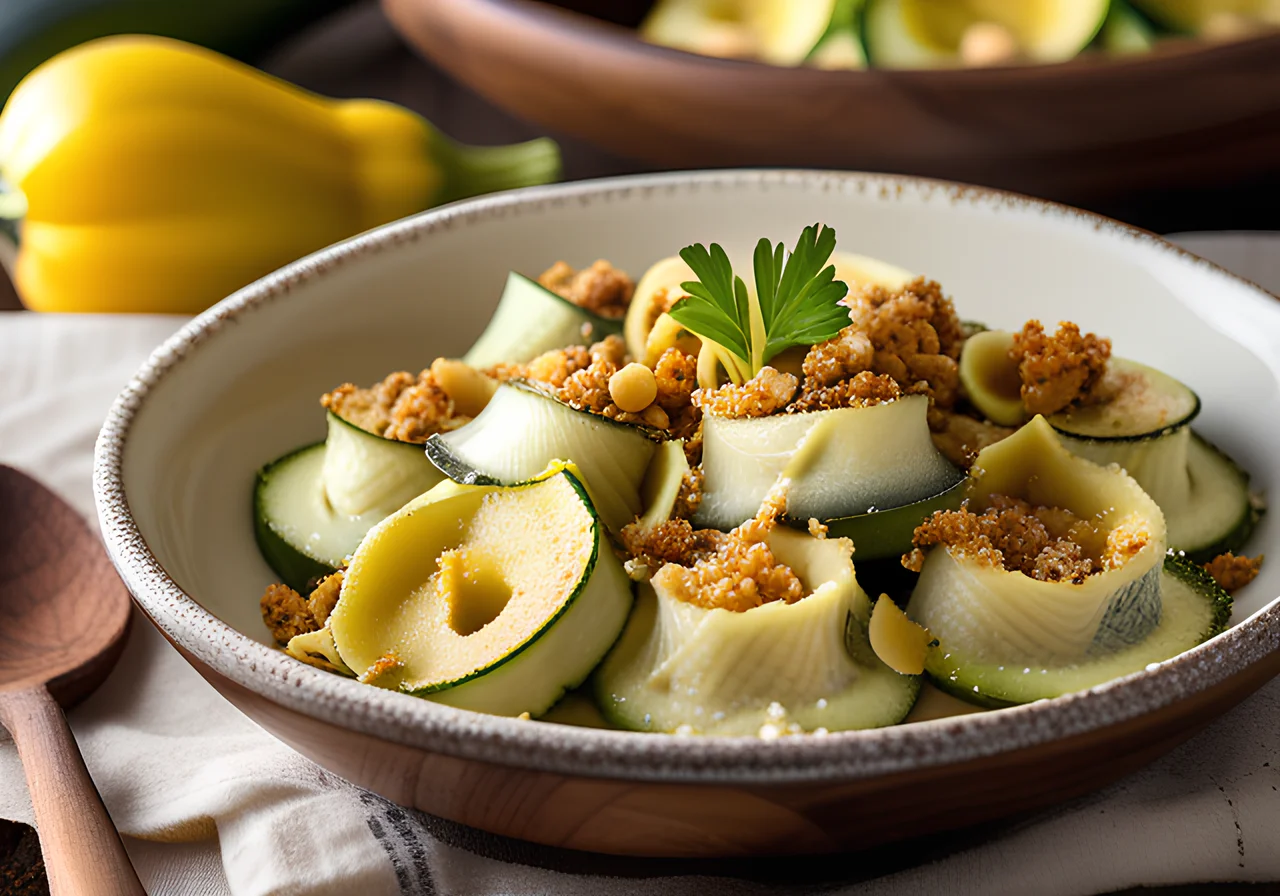 Zucchini Tortellini Gratin