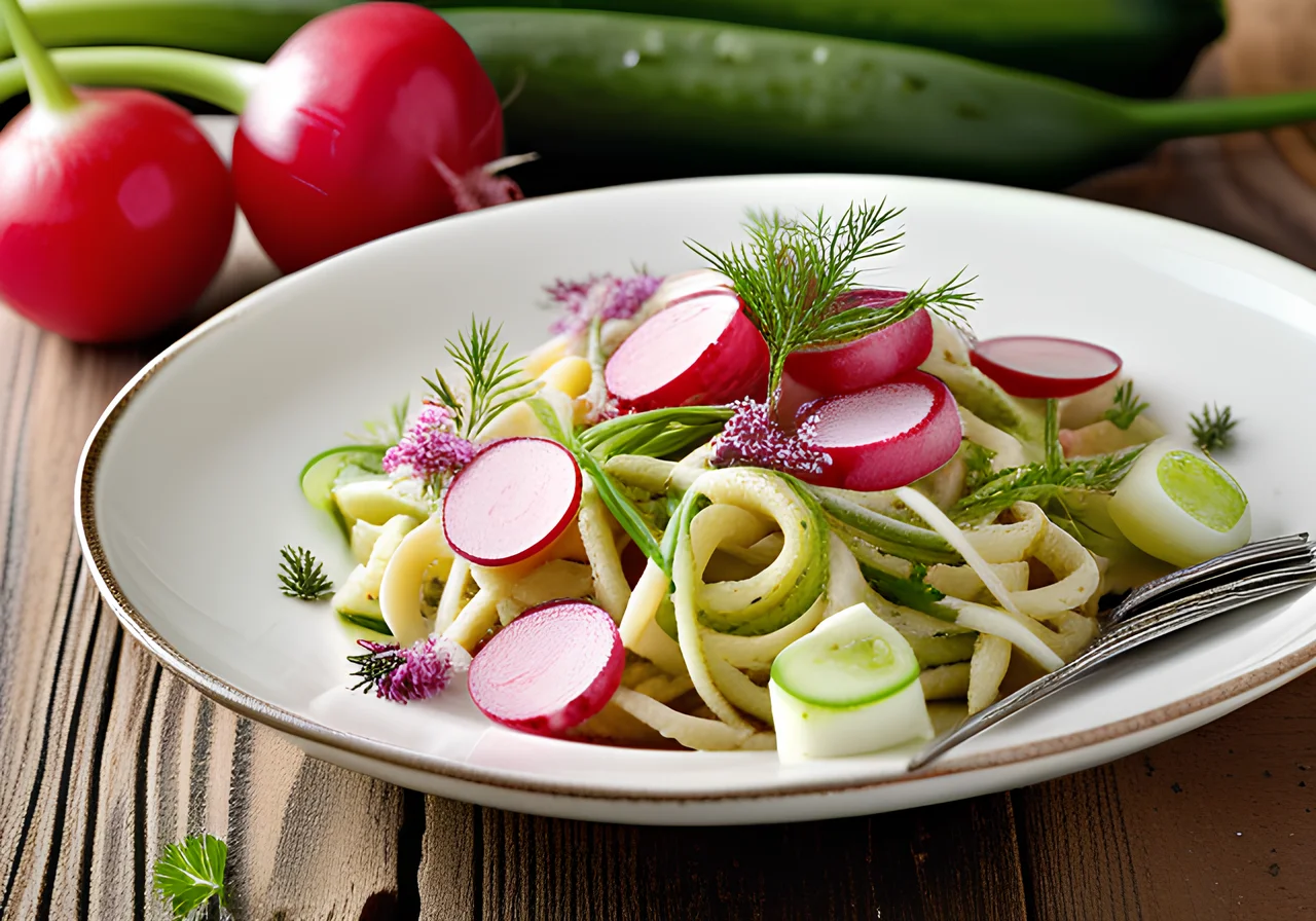 Radish Pasta Salad